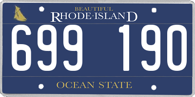 RI license plate 699190