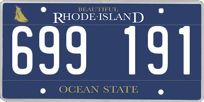 RI license plate 699191