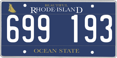 RI license plate 699193