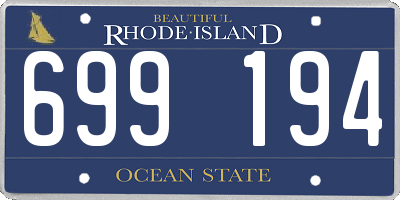 RI license plate 699194