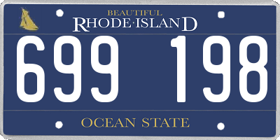 RI license plate 699198