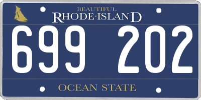 RI license plate 699202