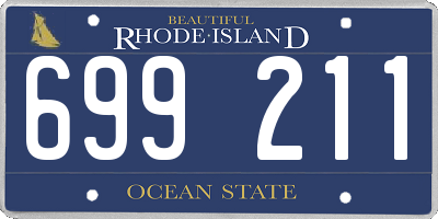 RI license plate 699211