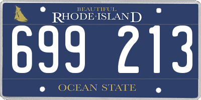 RI license plate 699213