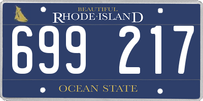 RI license plate 699217