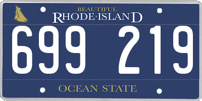 RI license plate 699219