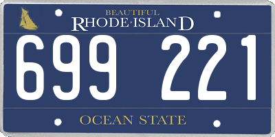 RI license plate 699221