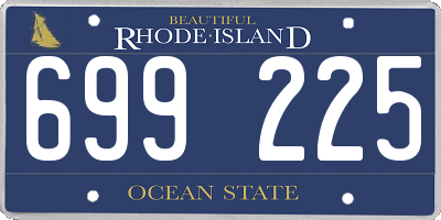RI license plate 699225