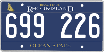 RI license plate 699226