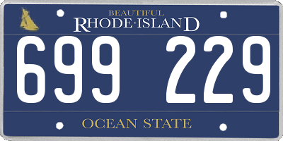 RI license plate 699229