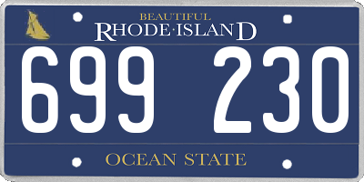RI license plate 699230