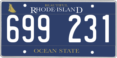 RI license plate 699231