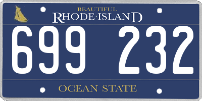 RI license plate 699232