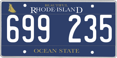 RI license plate 699235