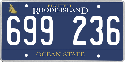 RI license plate 699236