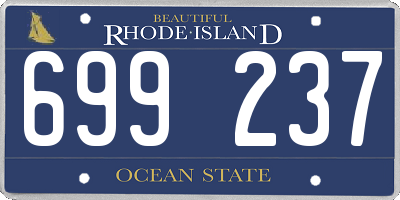 RI license plate 699237