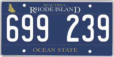 RI license plate 699239