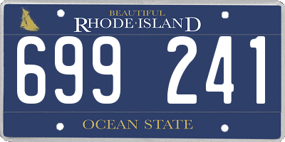 RI license plate 699241