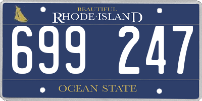 RI license plate 699247