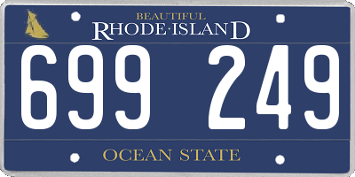 RI license plate 699249