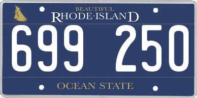 RI license plate 699250