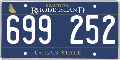 RI license plate 699252