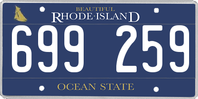 RI license plate 699259