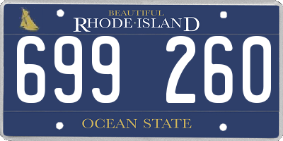 RI license plate 699260
