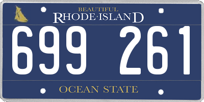 RI license plate 699261