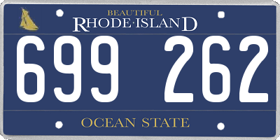 RI license plate 699262