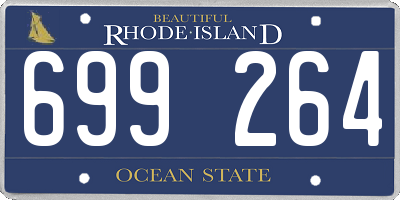 RI license plate 699264