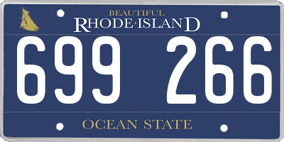 RI license plate 699266