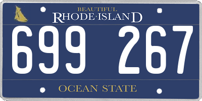 RI license plate 699267