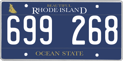 RI license plate 699268