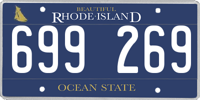 RI license plate 699269
