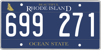 RI license plate 699271