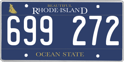 RI license plate 699272