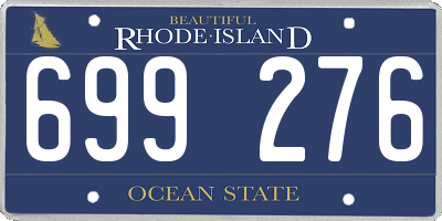 RI license plate 699276