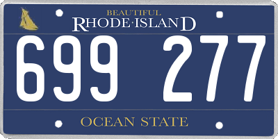 RI license plate 699277
