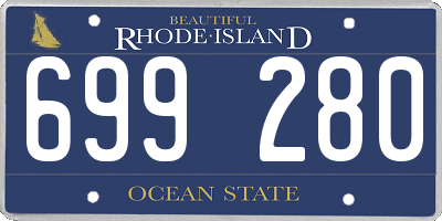 RI license plate 699280