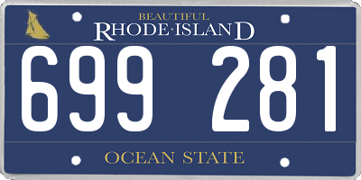 RI license plate 699281