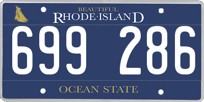 RI license plate 699286