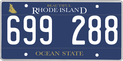 RI license plate 699288