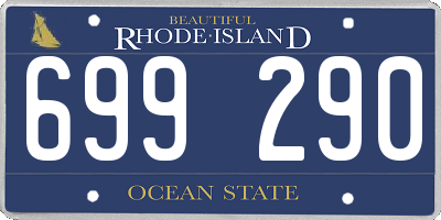 RI license plate 699290