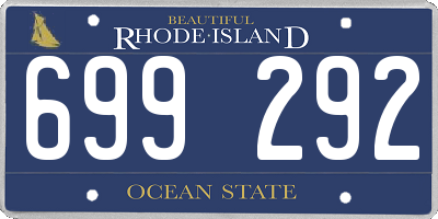 RI license plate 699292