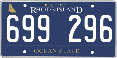 RI license plate 699296
