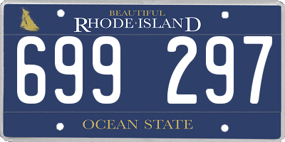 RI license plate 699297