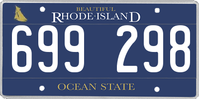RI license plate 699298