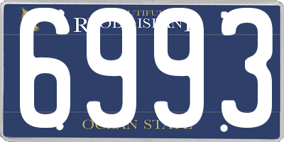 RI license plate 6993