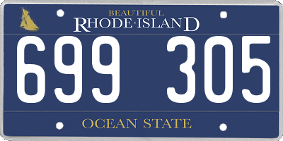 RI license plate 699305